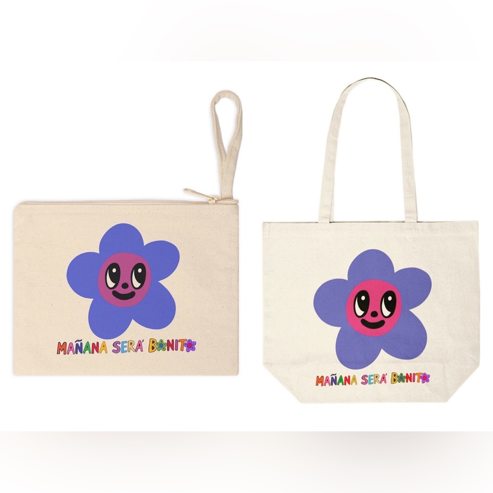 Mañana Será Bonito Tote Bag and Zipper Pouch Set.